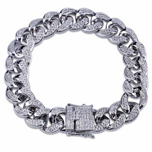 Bracelet iced out Couleur Argent MAI™ - TWShine