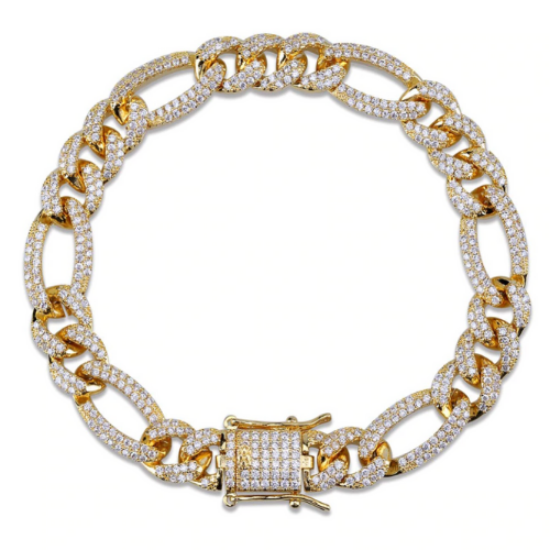 Bracelet iced out Couleur Or CHARM™ - TWShine